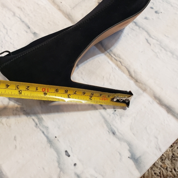 Vince Camuto Black Suede Heels - Picture 6 of 8